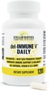 Del-Immune V® Daily by Stellar Biotics, All-Natural Immune Support &quot Gut Health, Inmediata atención, Metabiótico: NextGen Probiotic Therapy (120 Caps)