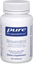 Encapsulaciones puras Resveratrol - Cardiovascular, Cellular Health & Memory Support* - 40 mg Trans-Resveratrol - Suplemento de antioxidantes - Gluten Free " Non-GMO - 120 Capsules