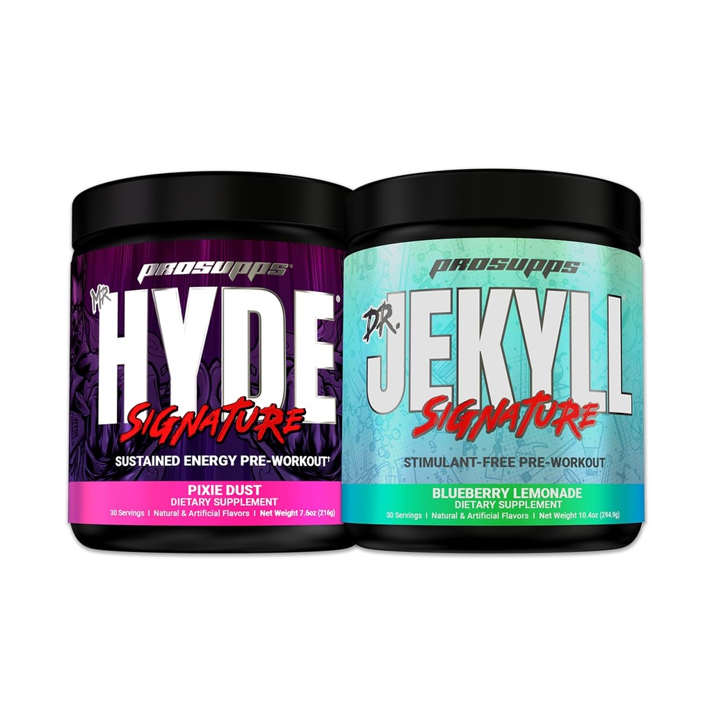 PROSUPPS Mr Hyde Signature 30-Serve Pixie Dust and Dr. Jekyll Signature Blueberry Lemonade