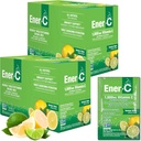Mezcla de bebidas multivitamínicas ener-C - Packets de vitaminas para agua, paquetes de pólvora de electrolitos, mezcla de vitaminas, mezcla de líquido hidratante, boóster inmune para adultos, energía sana - limón, 60 conteo