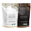 Truvani Plant Based Protein Powder - USDA Certified Organic, Vegan, Non-GMO, Dairy Free, Soy Free, & Gluten Free - 2 Packs of 20 Servings Every (Chocolate & Vanilla)