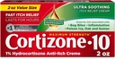 Cortizone-10 Crema de Alivio de Itch de máxima fuerza, 1% de hidrocortisona, acción rápida, crema anti Itch para Bites de Bug, Rash, Eczema, Psoriasis, Poison Ivy, Oak, Sumac &amp; More, 2 oz