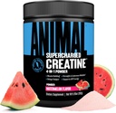 Powder de Creatina Supercarga de Animales - Monohidrato de Creatina Sabor Mejorado con Betaine Anhydrous, PurpleForce & Senactiv, Fuerza, Resistencia, Recuperación de Musculos para Hombres y Mujeres - Watermelon, 300g