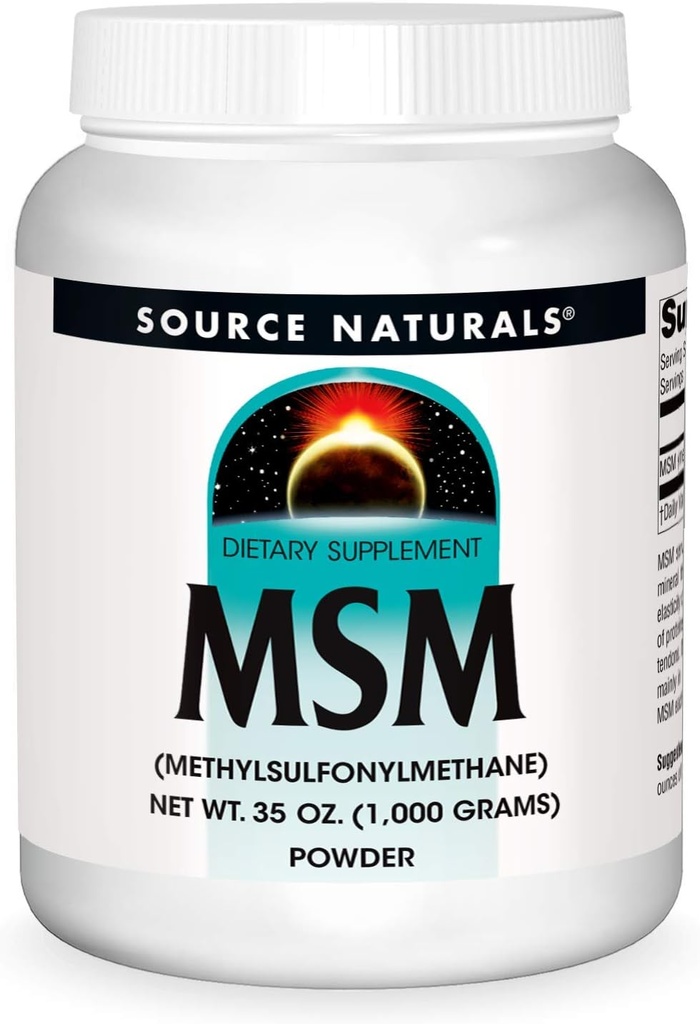 Fuente Naturals MSM (Methylsulfonylmethane) Net WT 35 Ounce (1,000 Grams) - Powder