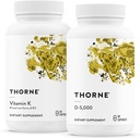THORNE - Bone Health Bundle - Vitamina K & Vitamina D-5000 Combo for Strong Bones - 30 a 60 Servings