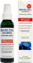 #1 Brain Health Booster in A Spray - Mejorar el enfoque y la memoria - Brain Cell Worx (Sublingual), All Natural - Pure Highest Grade Ingredients Alpha GPC (Choline), Ginkgo y Resveratrol