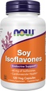 AHORA Suplementos de alimentos, Isoflavonas de soja, 60 mg (Planta compuestos Particularmente concentrados en soja, como Genisteina, Daidzein y Glycitein), 120 cápsulas de veg