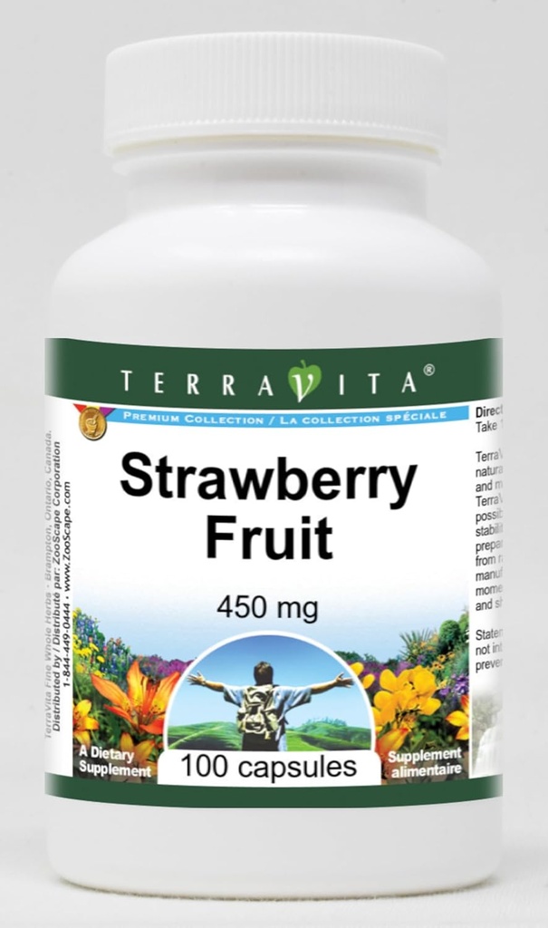 Fruta de fresa - 450 mg (100 cápsulas, ZIN: 521460) - 3 Pack