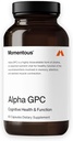 Momentous Alpha GPC Suplemento - Cognitive Health & Function Support - NSF certificado para el deporte - GMO- &amp; Gluten-Free - 60 servicios