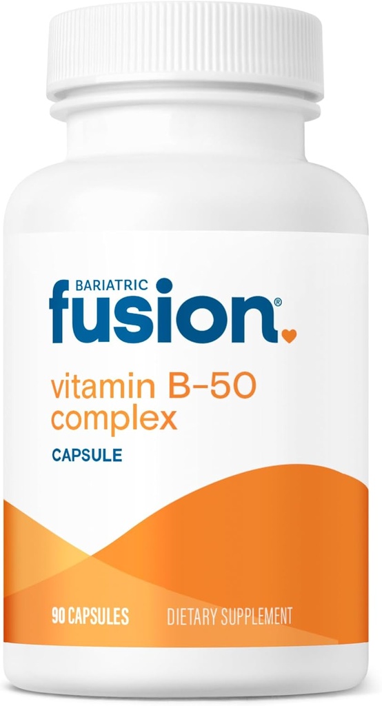 Fusión Bariatrica Vitamina B-50 Complejo ← Vegan B Complejo Vitaminas para Mujeres y Hombres TENIDO Fácil de Tragar Vitamina B Complejo Cápsula Anterior 8 B Vitaminas Incluyendo Vitamina B12