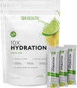 10X Salud Hidratación Packets Lime Electrolyte Drink Mix Liquid 15 Stickpacks with Magnesium Citrate, Sodium & Potassium - Natural Flavored Electrolyte