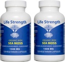 Sea Moss Capsules (Pack of 2) - Wildcrafted Irish Sea Moss, Bladderwrack &amp; Burdock Root Superfood Blend - Immune System, Joint, Gut Health & Thyroid Support - 240 Vegetarian Capsules