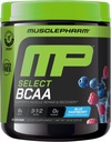 MusclePharm Essentials BCAA Powder, Pre &amp; Post Workout Recovery Drink, Supports Muscle Recovery & Energy Production, Essential Amino Acids Supplement, 30 Servings, Blue Raspberry Flavor