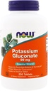 Ahora Alimentos Potasio Gluconato 99 Milligrams - 250 Tablets
