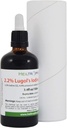 2.2% Solución de yodo de Lugol 3.4 Fl Oz peru Ingredientes de Grado Farmacéutico ← Solución de Lugols Hecho con yodo y Ioduro de Potasio. Heiltropfen®