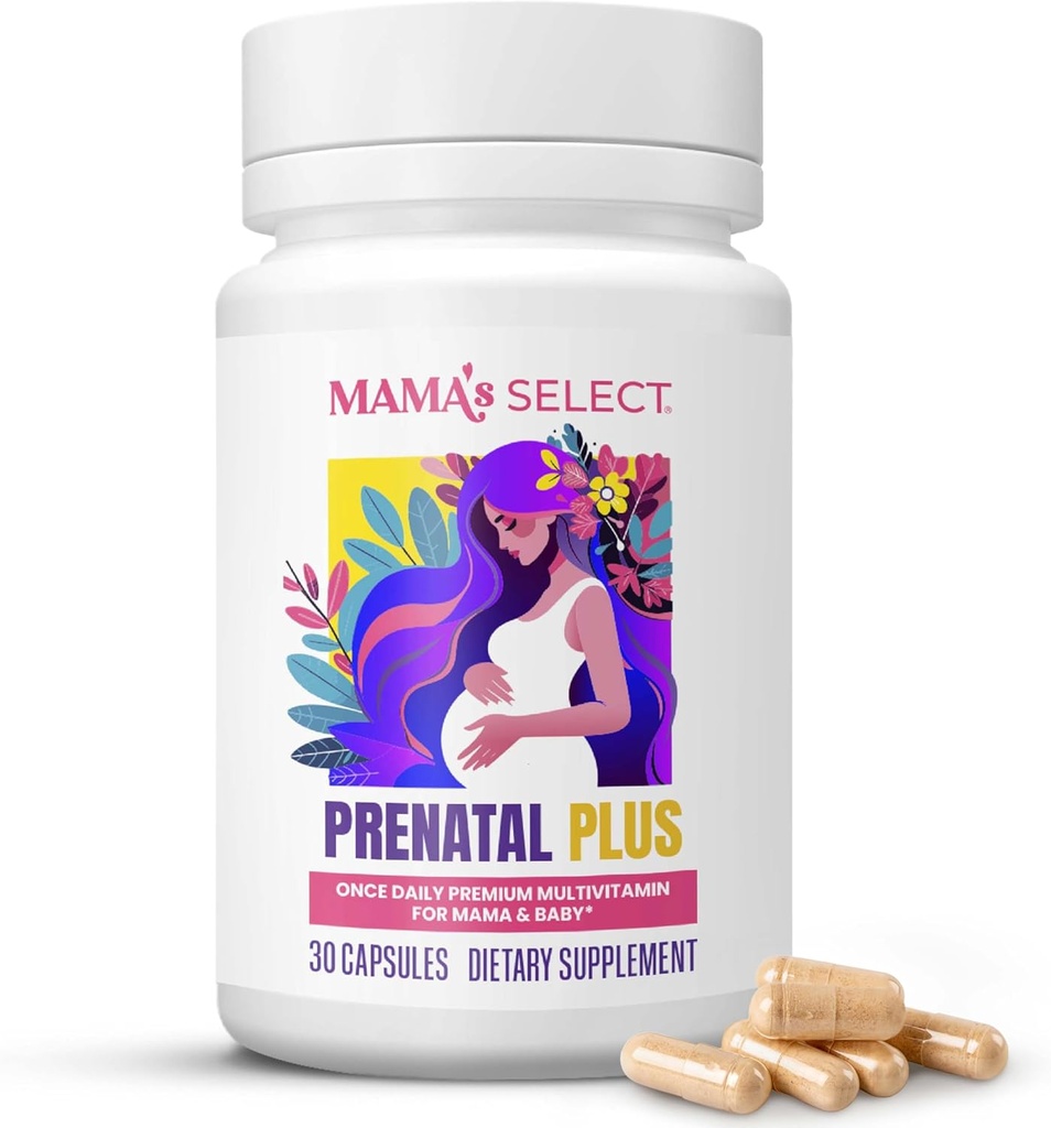 Vitaminas Prenatales para Mujeres – Libre de Alérgenos, MTHFR Amistad, Folato Metilado " B Vitaminas, Fácil de digerir, Apoya el Desarrollo Fetal, Una vez Daily, Vegan, No Biotin