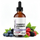 Magnesium Glycinate Liquid Drops Supplement Women, Men & Kids – Magnesium Bisglycinate for Natural Calm, Muscle Recovery – Liquid Vitamins (30 Days) – Berry Flavored 2 Fl Oz