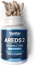 AREDS 2 Vitaminas Oculares - VisiVite Vitaminas para la Salud Ocular Sin Vitamina E - Vitaminas Oculares para Seniors - Lutein y Zeaxanthin Suplementos - 60 cápsulas