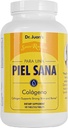 Santo Remedio Collagen, Suplemento dietético, soporta la piel fuerte y los huesos, contiene vitamina C y los péptidos de colágeno, sin gluten, sin sabores artificiales, 120 tabletas, 90 piezas