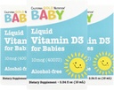 California Gold Nutrition Baby Vitamin D3 - Liquid D3 Supplement for Babies, Vegetarian Friendly - Developmental Support - Alcohol &amp; Gluten Free, Non-GMO - 10 mcg (400 UI) - 0.34 fl oz (10 ml), 3