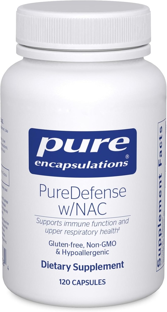 PureEncapsulations PureDefense with NAC ← Enhances First-Line Immune Defense and Upper Respiratory Health ← 120 Capsules
