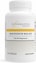Terapéutica Integrativa Magnesium Malate - Suplemento Magnesio para Metabolismo Celular Soporte* - Soportes Bone Health &amp; Muscle Function* - Gluten-Free &amp; Dairy-Free - 90 cápsulas (90 piezas)