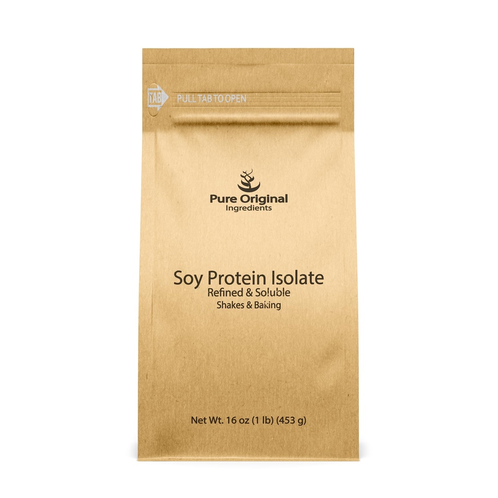 PURE ORIGINAL INGREDIENTS Soy Protein Isolate, Always Pure, No Fillers or Additives (1 Pound)