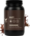 Stevia Proteína Proteína de alto nivel dulce, Chocolate natural afeitado, Proteína 24g, No GMO ultra filtrado, Enzimas digestivas, Gluten Gratis, ющеени , 2 lb, Proteína Whey con Stevia
