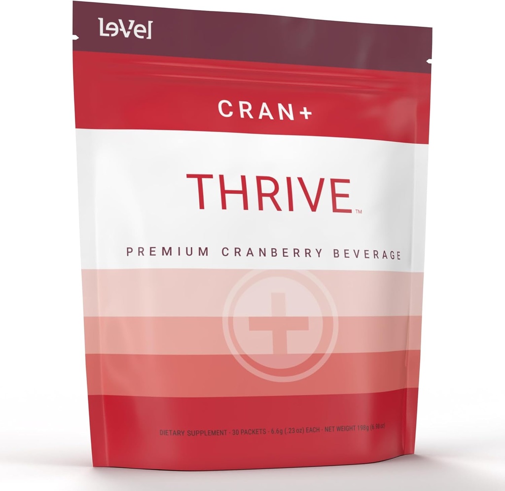 Le-Vel Thrive Cran+ ← Herbal Supplement Powder for Urinary Tract Health Silencio con D-Mannose, Arándano, Apple Cider Vinegar " Antioxidantes