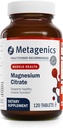 Citrato de magnesio metagénico - 300 mg Magnesio & 60 mg Suplemento de calcio - con minerales de Chelated - Apoyo Muscle & Bone Health* - Gluten-Free " Vegetariano - 120 Conde