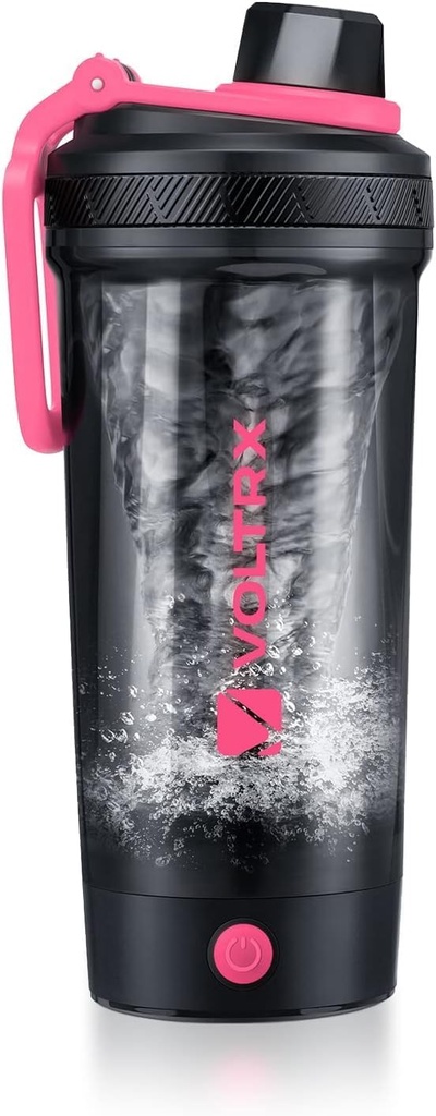 VOLTRX Shaker Bottle, Gallium USB C Recargable Mezclador eléctrico Protein Shake, Copas Shaker para sacudidas Protein y sacudidas de repuesto de comida, BPA Gratis, Hecho con Tritan, 24oz