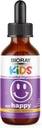 BIORAY Kids NDF Happy, Peach - 2 fl oz - Elimina los organizadores no deseados que pueden desencadenar la irritabilidad - 1-2 Month Supply