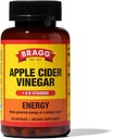 Energía de Bragg Cápsulas de vinagre de manzana con vitaminas B-12 - 90 Cápsulas - Gestión de peso - No GMO, Vegan, Gluten Gratis, No Sugar - Ayudas Generar energía a nivel celular para hombres y mujeres