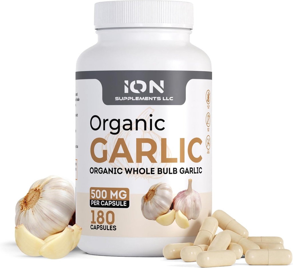 Suplementos de iones ← Herbal Organic Whole Bulb Ajo Capsules  durable 500 mg por Cap, 180 Caps peru No Fillers or Flow Agents latitud 100% Natural Roots