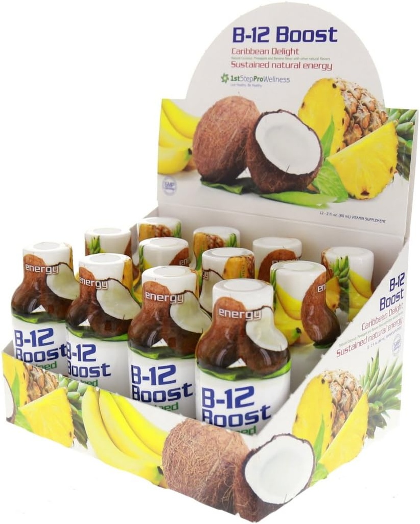 1er paso High Performance Fitness B-12 Boost, 12-2oz Botellas