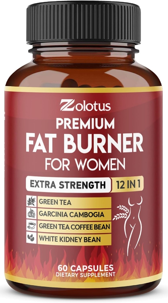 Píldoras Premium de Pérdida de Peso para Mujeres, 2 Meses de Suministro, Los Mejores Quemadores de Gordo Belly para Mujeres y Hombres, Metabolismo Booster, Píldoras de Energía, Mayor Potencia con Té Verde Extract 98%