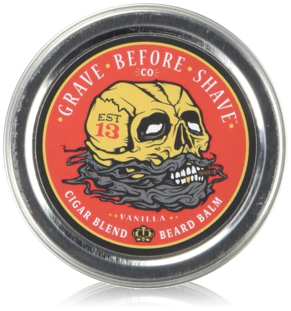Grave Before ShaveTM Cigar Blend Beard Balm (Cigar/Vanilla de olor) (2 oz.)