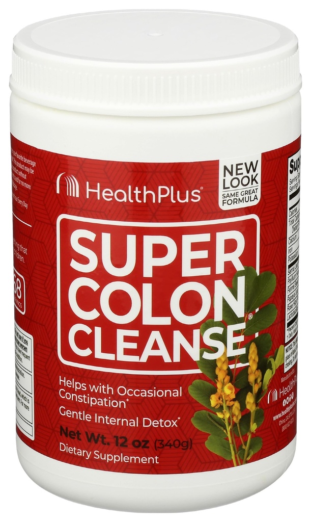 Health Plus Super Colon Cleanse - 10-Day Cleanse - Detox, Gluten Free, Dairy Free, Natural Herbal Ingredients (Más de 1 Cleanse, 12 Ounces)