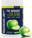 Reebok Pre-Workout Powder  200mg Natural Caffeine, 3g Creatine Monohydrate Silencio Clean Energy Pre Workout for Strength, Focus &amp; Pump ← Informed-Sport Certified ← ReeEnergize Silencio Green Apple