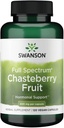 Swanson Chasteberry Fruit - Suplemento Herbal Promoción de la Salud de las Mujeres " Menopausal " Apoyo Menstrual - May Support Balance " Skin Health - (120 cápsulas, 400 mg cada una)