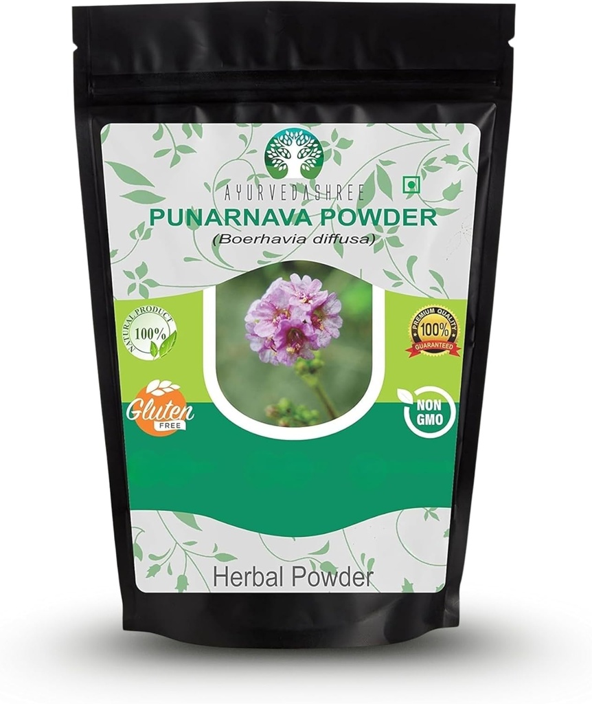 Punarnava Powder 200 Gm I Boerhavia diffusa Apoyo a la gestión del peso, Kidney, Liver y Más No GMO I Vegan I Gluten Free