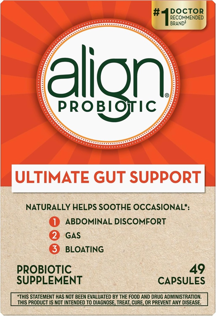 Suplemento Probiótico Alineado Capsule 49 cuenta (Paquete Mayo Vary)