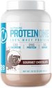 NutraOne ProteinOne Whey Protein Promover la recuperación y construir músculo con una pólvora Protein Shake para Hombres &amp; Mujeres (Chocolate de cristal, 2 LB)