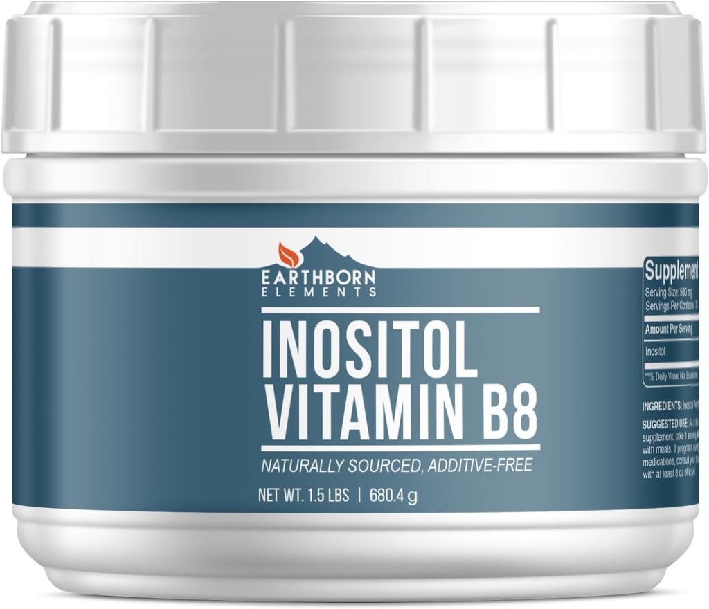 Elementos tercos Inositol (1.5 lb), Vitamina B8, siempre puro