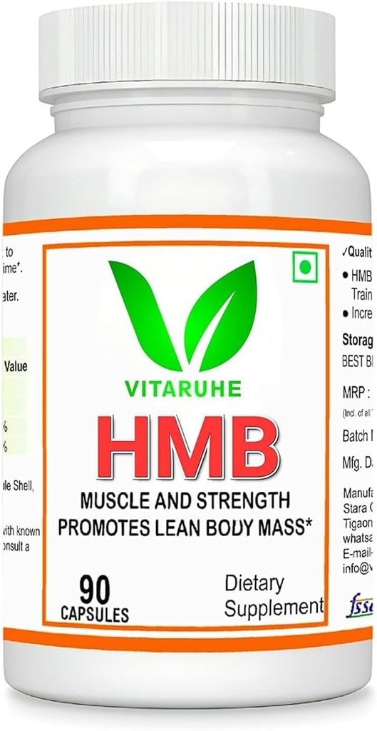 Genérico Senta HMB Suplemento 1000mg. Apoya el Crecimiento del músculo, la Retención &amp; Lean Muscle Mass ← Recuperación de entrenamiento rápido para Bodybuilding 90 cápsulas