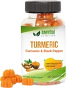 AMVital Turmeric Gummies Curcumin with Black Pepper - Joint Support Gummies for Adults - 60 Conde