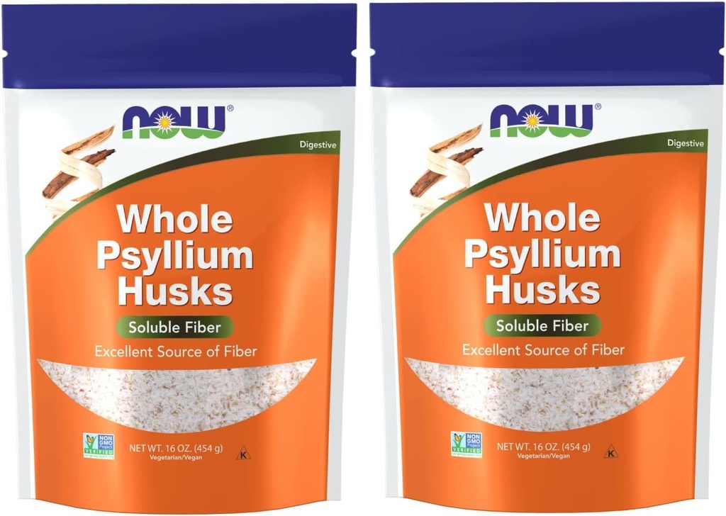 AHORA Foods Psyllium Husks Whole, 16 Oz (Pack of 2)