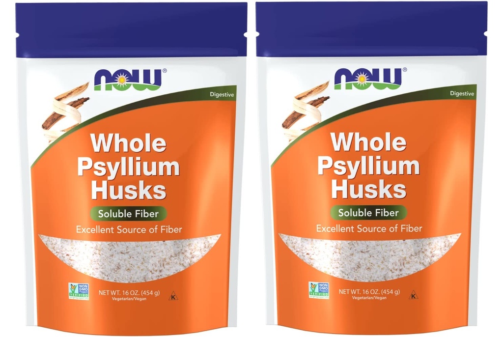AHORA Foods Psyllium Husks Whole, 16 Oz (Pack of 2)