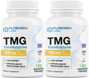 Laboratorios de puré TMG 750 mg – Suplemento Trimetilglicina de alta potencia – Estimula los niveles saludables de homocisteína, no GMO, NO Gluten y Dairy ANTE Made in USA - 2 Pack - Total 240 cápsulas vegetarianas