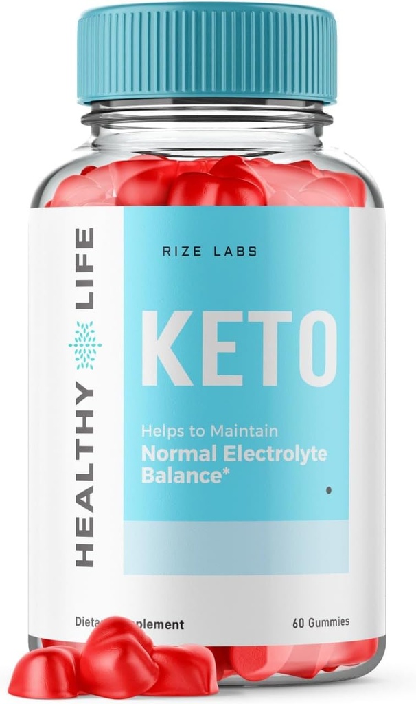 rize labs - Healthy Life Keto ACV Gummies - Advanced Weight Loss - Slimming Belly Fat Diet - Ayuda a mantener un equilibrio electrolito normal (60 Gummies)
